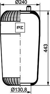 PE Automotive 084.107-70A - Маншон, въздушно окачване vvparts.bg