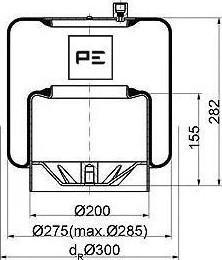 PE Automotive 084.107-71A - Маншон, въздушно окачване vvparts.bg