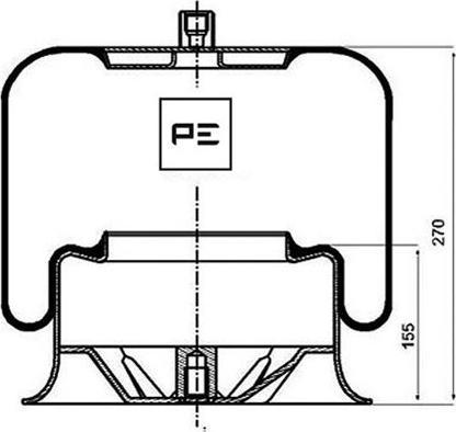 PE Automotive 084.111-71A - Маншон, въздушно окачване vvparts.bg