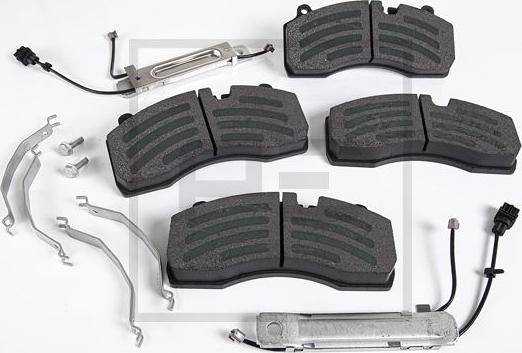 PE Automotive 086.346-00A - Комплект спирачно феродо, дискови спирачки vvparts.bg