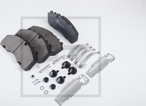 PE Automotive 086.333-00A - Комплект спирачно феродо, дискови спирачки vvparts.bg