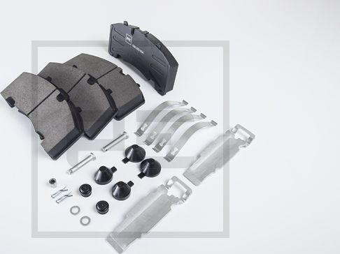 PE Automotive 086.332-00A - Комплект спирачно феродо, дискови спирачки vvparts.bg