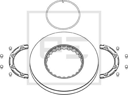 PE Automotive 146.209-00A - Спирачен диск vvparts.bg