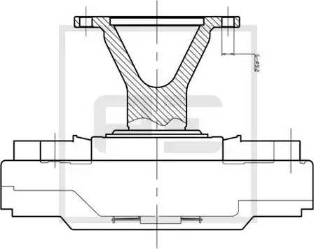 PE Automotive 120.555-00A - Съединител, вентилатор на радиатора vvparts.bg