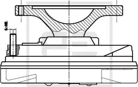 PE Automotive 120.552-00A - Съединител, вентилатор на радиатора vvparts.bg