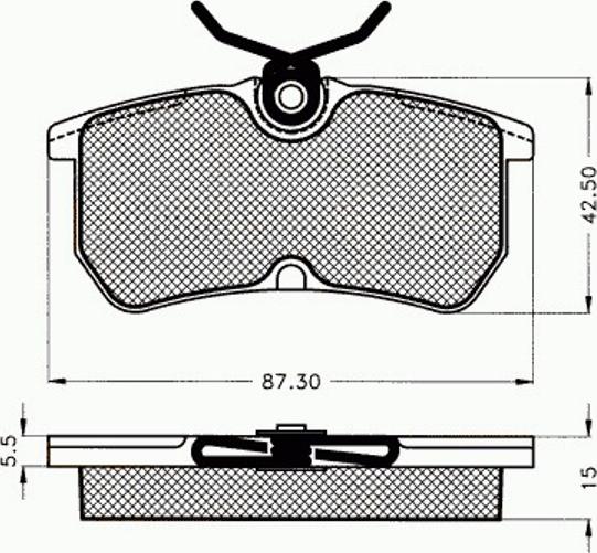 Pex 7.495 - Комплект спирачно феродо, дискови спирачки vvparts.bg