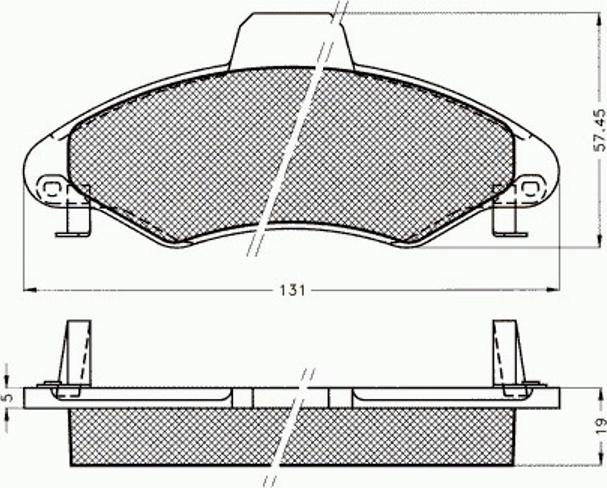 Pex 7.482 - Комплект спирачно феродо, дискови спирачки vvparts.bg