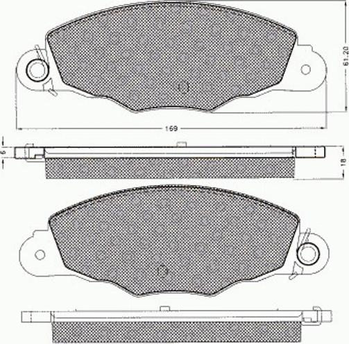 Pex 7502 - Комплект спирачно феродо, дискови спирачки vvparts.bg