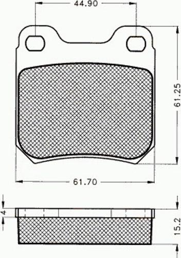 Pex 7.517 - Комплект спирачно феродо, дискови спирачки vvparts.bg