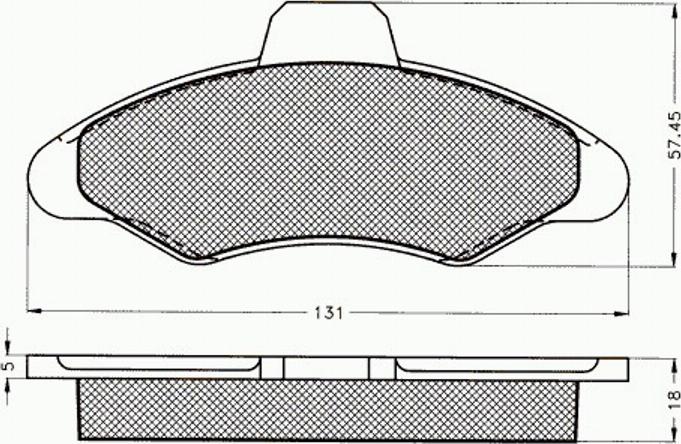 Pex 7.049 - Комплект спирачно феродо, дискови спирачки vvparts.bg