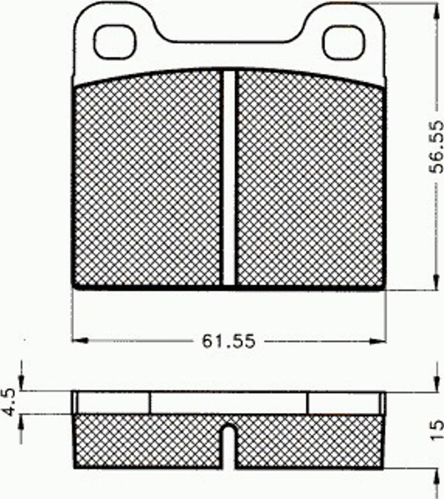 Pex 7146 - Комплект спирачно феродо, дискови спирачки vvparts.bg