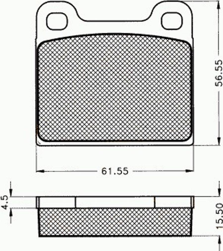 Pex 7148 - Комплект спирачно феродо, дискови спирачки vvparts.bg