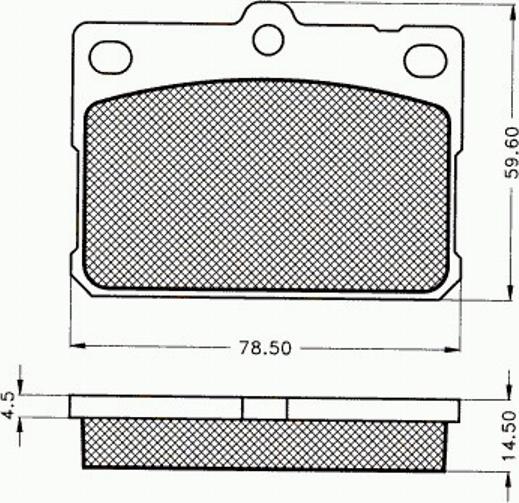 Pex 7169 - Комплект спирачно феродо, дискови спирачки vvparts.bg