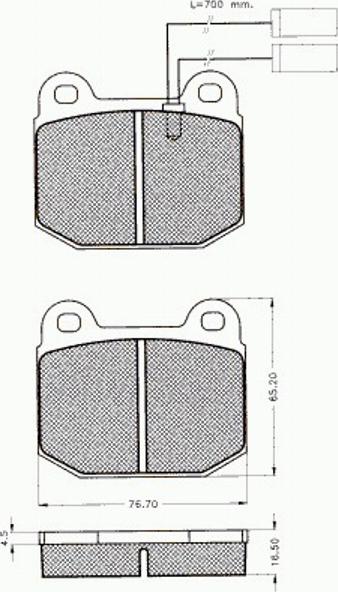 Pex 7.166 - Комплект спирачно феродо, дискови спирачки vvparts.bg