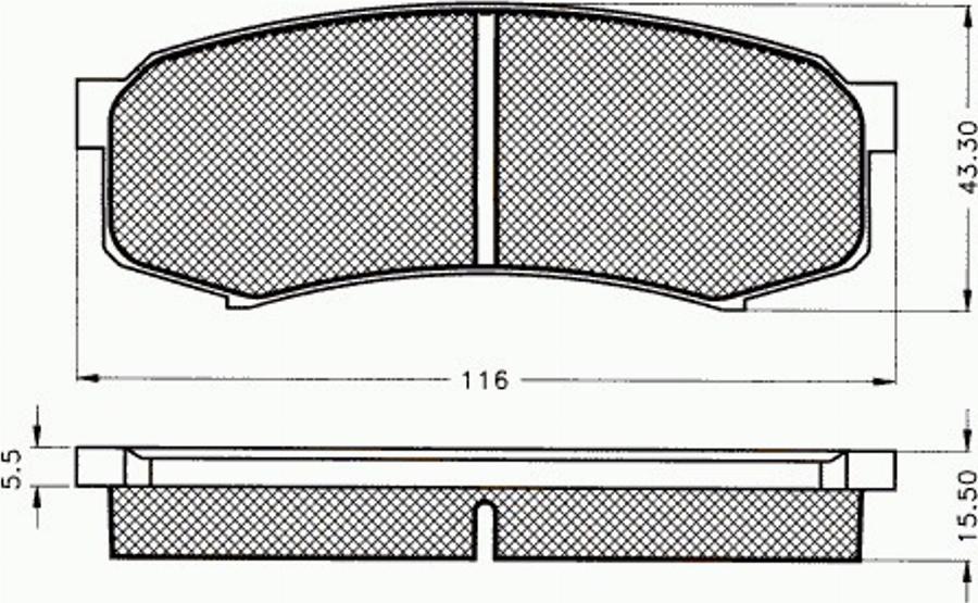 Pex 7.396 - Комплект спирачно феродо, дискови спирачки vvparts.bg