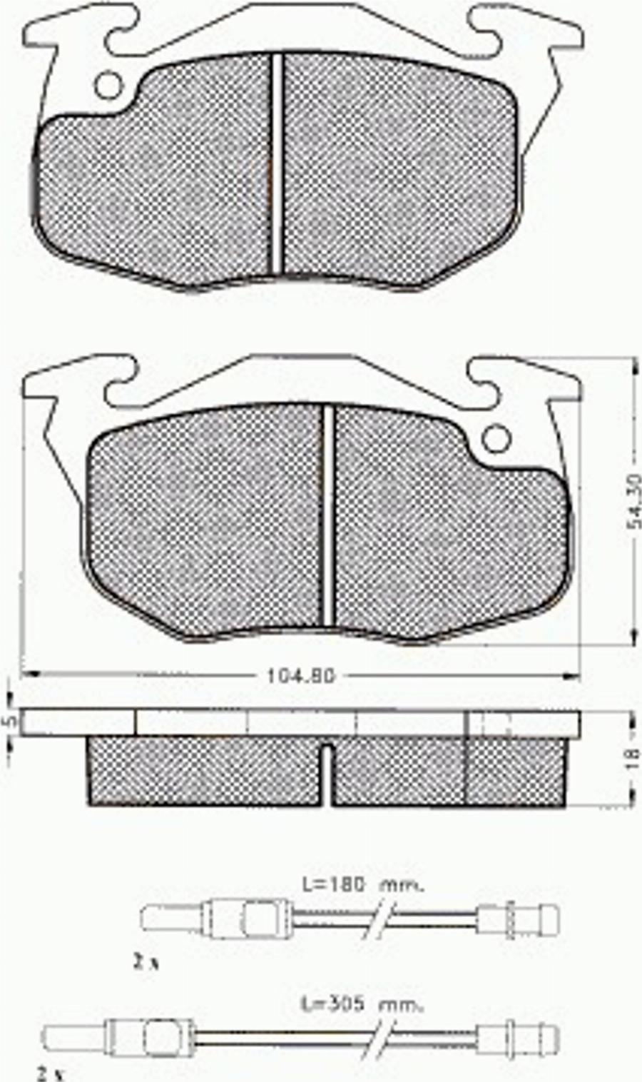 Pex 7.344 - Комплект спирачно феродо, дискови спирачки vvparts.bg