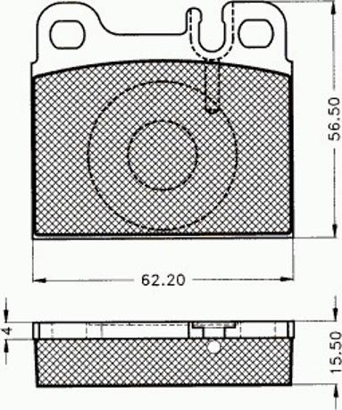 Pex 7381 - Комплект спирачно феродо, дискови спирачки vvparts.bg