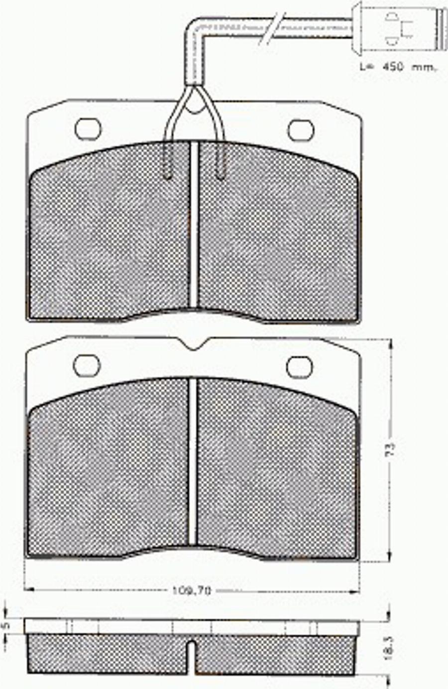 Pex 7.322 - Комплект спирачно феродо, дискови спирачки vvparts.bg