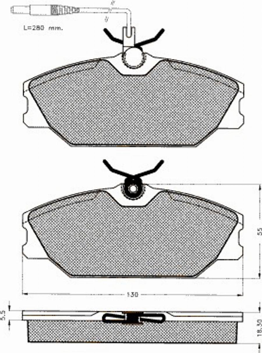 Pex 7253S - Комплект спирачно феродо, дискови спирачки vvparts.bg