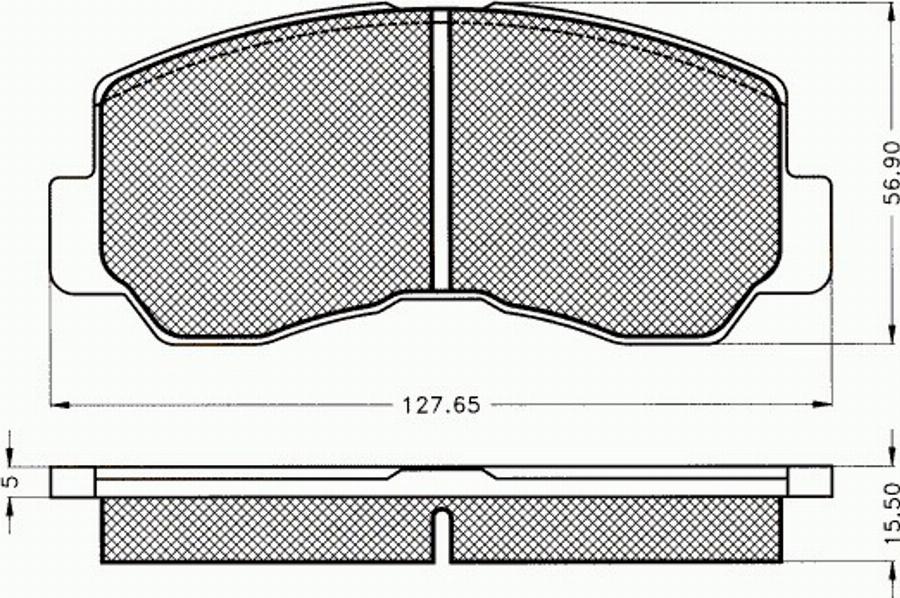 Pex 7267 - Комплект спирачно феродо, дискови спирачки vvparts.bg