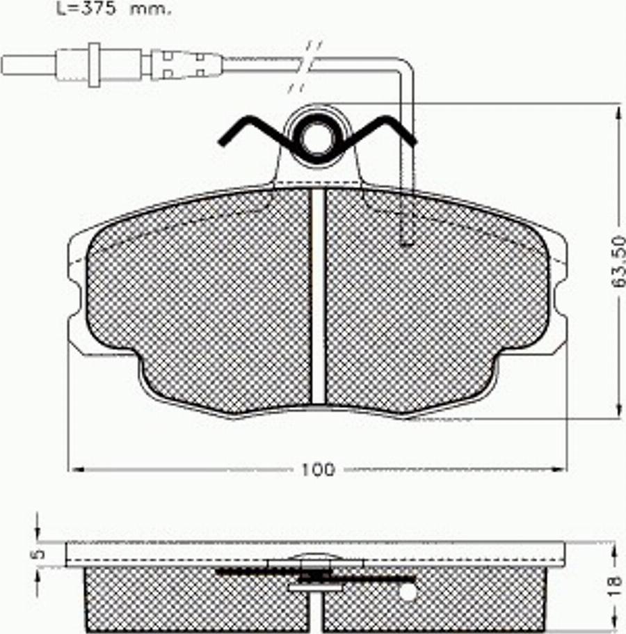 Pex 7273 - Комплект спирачно феродо, дискови спирачки vvparts.bg