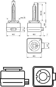 PHILIPS 85415XV2S1 - Крушка с нагреваема жичка, фар за дълги светлини vvparts.bg