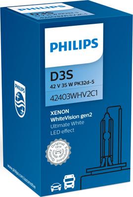 PHILIPS 42403WHV2C1 - Крушка с нагреваема жичка, фар за дълги светлини vvparts.bg