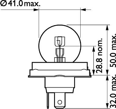 PHILIPS 13620C1 - Крушка с нагреваема жичка, фар за дълги светлини vvparts.bg