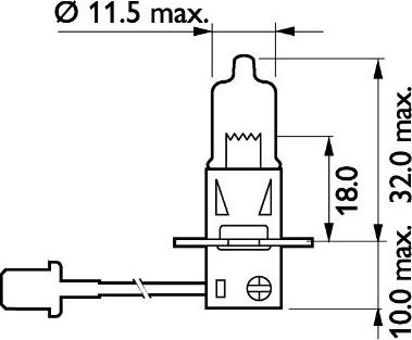 PHILIPS 13336HWC1 - Крушка с нагреваема жичка, фар за дълги светлини vvparts.bg