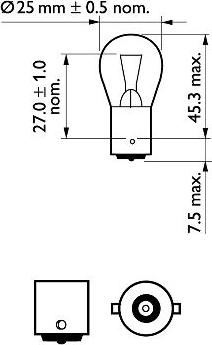 PHILIPS 12445CP - Крушка с нагреваема жичка vvparts.bg