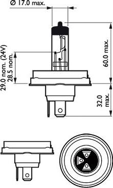 PHILIPS 12475C1 - Крушка с нагреваема жичка, фар за дълги светлини vvparts.bg