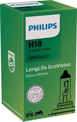 PHILIPS 12643LLC1 - Крушка с нагреваема жичка, фар за дълги светлини vvparts.bg