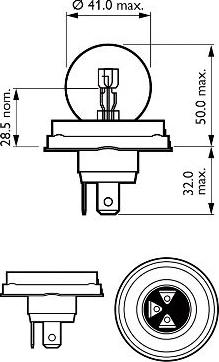 PHILIPS 12620C1 - Крушка с нагреваема жичка, фар за дълги светлини vvparts.bg