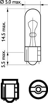 PHILIPS 12061CP - Крушка с нагреваема жичка, стоп светлини vvparts.bg