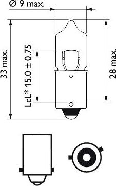 PHILIPS 12036CP - Крушка с нагреваема жичка, мигачи vvparts.bg