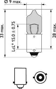 PHILIPS 12036BVCP - Крушка с нагреваема жичка, лампа за четене vvparts.bg