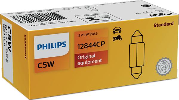 PHILIPS 12844CP - Крушка с нагреваема жичка, светлини на рег. номер vvparts.bg