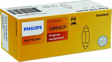 PHILIPS 12864CP - Крушка с нагреваема жичка, светлини на рег. номер vvparts.bg