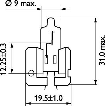 PHILIPS 12311C1 - Крушка с нагреваема жичка, фар за дълги светлини vvparts.bg