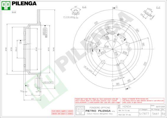 Pilenga 5661 - Спирачен диск vvparts.bg