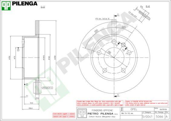 Pilenga 5066 - Спирачен диск vvparts.bg