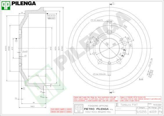 Pilenga 6009 - Спирачен барабан vvparts.bg