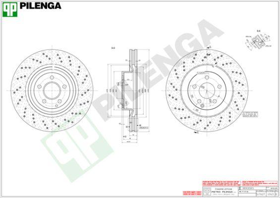 Pilenga V943 - Спирачен диск vvparts.bg