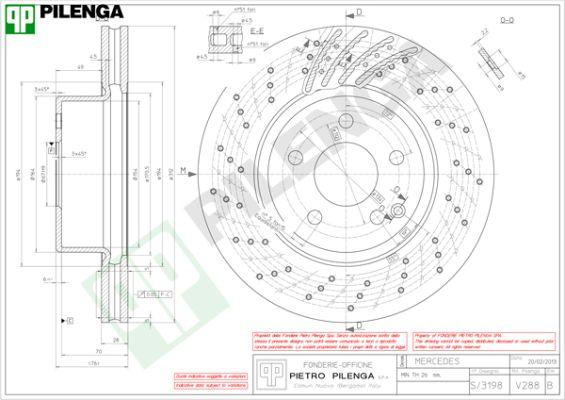 Pilenga V288 - Спирачен диск vvparts.bg