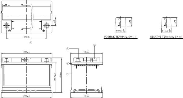 PLATINUM 096SPPLA - Стартов акумулатор vvparts.bg