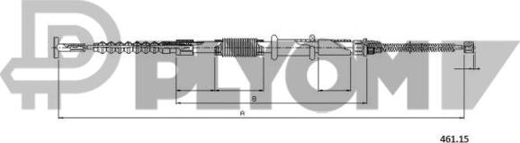 PLYOM P018979 - Жило, ръчна спирачка vvparts.bg