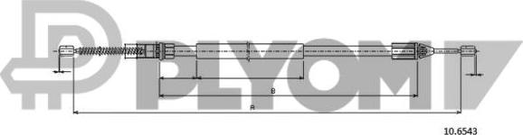 PLYOM P028316 - Жило, ръчна спирачка vvparts.bg