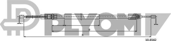 PLYOM P028339 - Жило, ръчна спирачка vvparts.bg