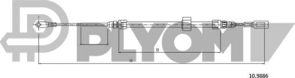 PLYOM P763037 - Жило, ръчна спирачка vvparts.bg