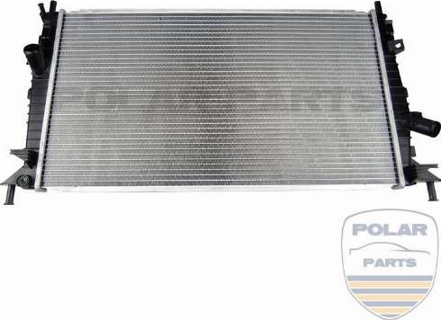 PolarParts 10002026 - Радиатор, охлаждане на двигателя vvparts.bg